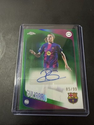 2025 Topps Chrome UEFA Women's  Patri Guijarro Green Refractor Auto /99