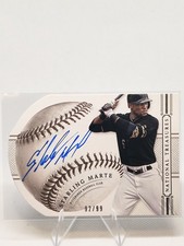 2014 Panini National Treasures Baseball Starling Marte Die-Cut Auto /99 Pirates