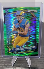 Panini 2025 Prizm Rookie Terrance Ferguson - Neon Green Pulsar - Rams