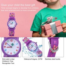 Waterproof Kid Cartoon Watch Cute Exquisite Pattern Children Wrist Watch