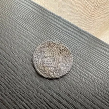 Byzantine Follis Coin - Basil I Macedonian & Constantine (Sear 1710) 28mm #T437