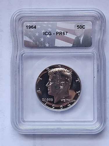 1964 Kennedy Half Dollar PR67 ICG Stunning Coin