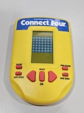 Vintage 1995 Milton Bradley Connect Four Electronic Handheld LCD Game Tested