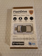B25.  64gb usb flash drive 3.0 Dual Storage for iOS & PC NEW in a BOX.