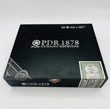 PDR 1878 Cubano Especial Cigar Box Empty Wooden Humidor Case Dominican Republic