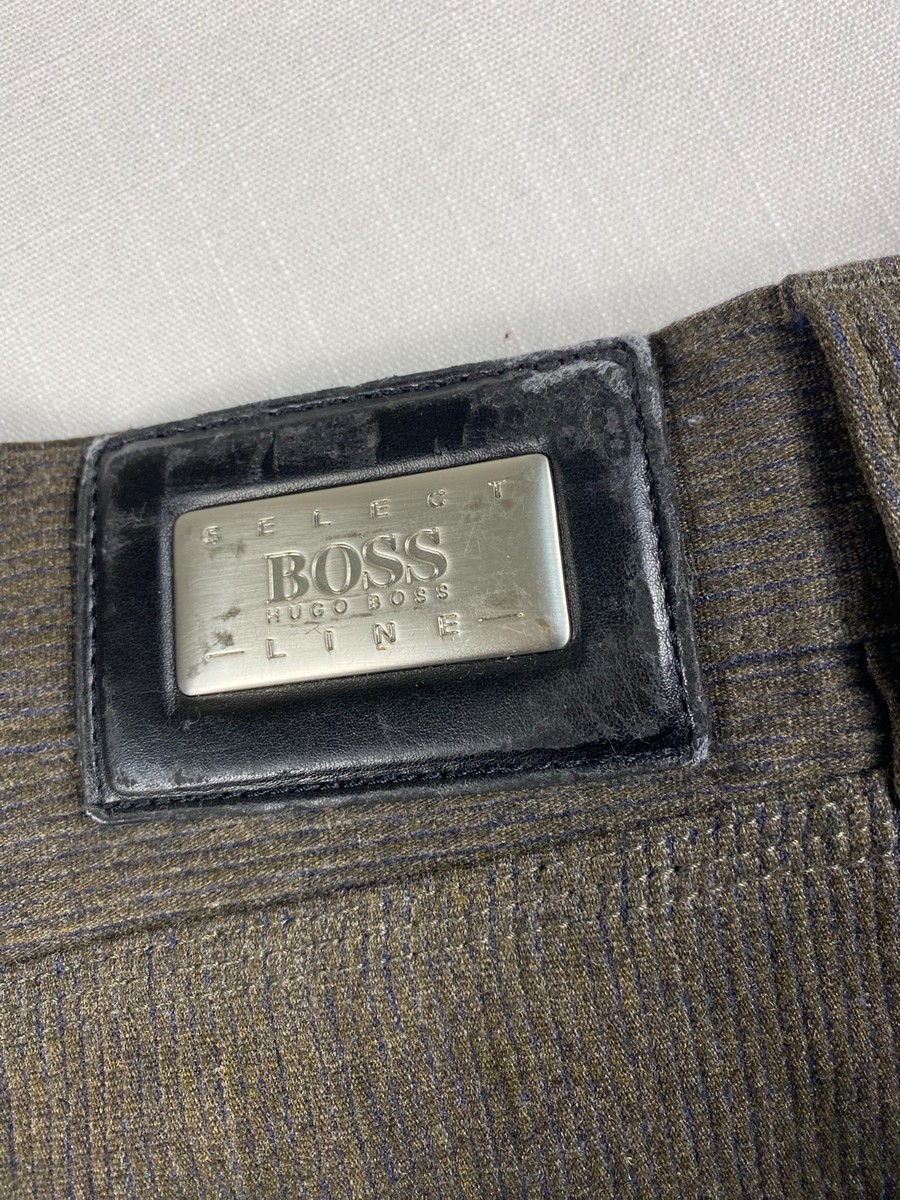 Hugo Boss Select Line Alabama Men's Straight Leg Pants Brown Actual W34 L 32