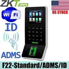 ZKteco F22 WiFi ID ADMS Machine Biometric Fingerprint Attendance Access Control