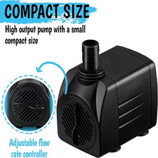 Garden Fish Pond Submersible Feature Fountain Outdoor Aquarium 3000L Water Pump