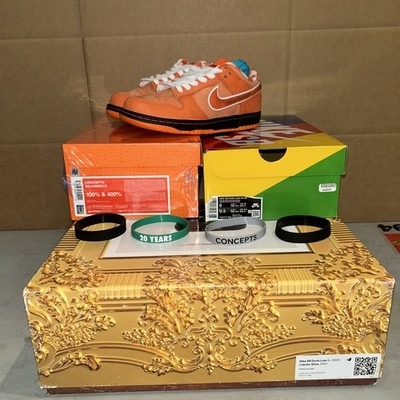 Nike SB Dunk Low CONCEPTS ORANGE LOBSTER SPECIAL BOX FD8776-800 MENS SIZE 8 NEW!