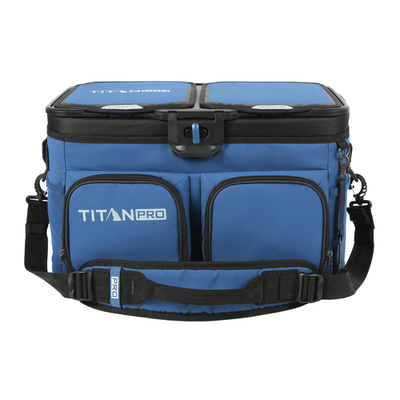 Titan PRO by Arctic Zone 48 Can Triple Zipperless Cooler Blue or