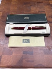 CROSS SOLO CLASSIC BURGUNDY BALLPOINT PEN WITH GOLD PLATED APPOINTMENTS 802-4