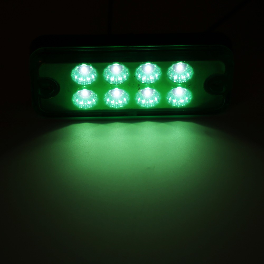 Δ 6pcs 8 LED Clearance Side Marker Light Indicator Lamp Truck Trailer Lorry