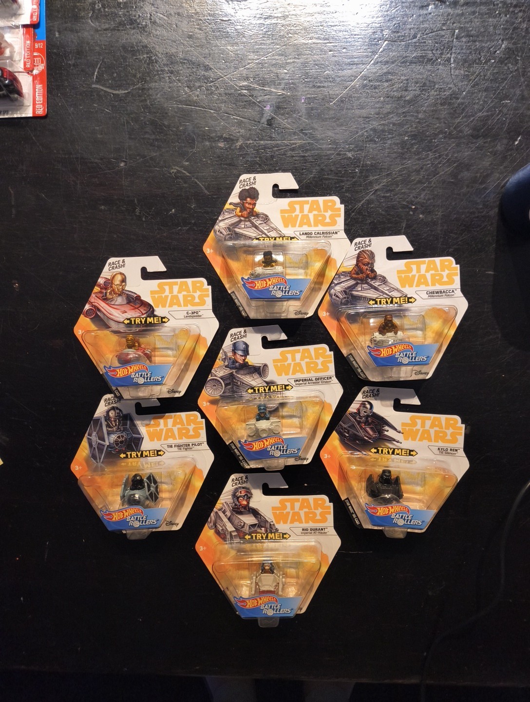 Hot Wheels Star Wars Battle Rollers (Lot Of 7) 2018