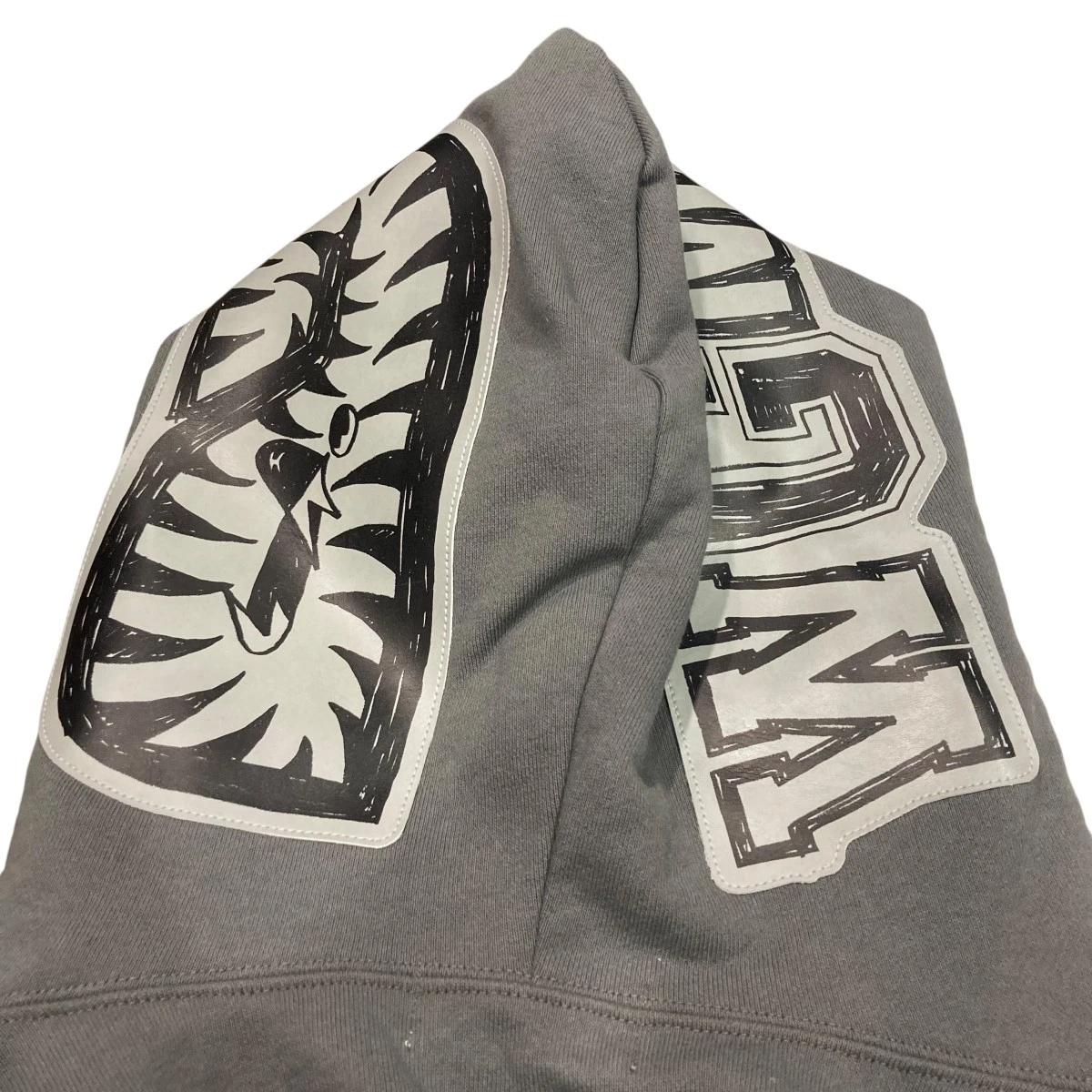 A BATHING APE (BAPE) Felpa con cappuccio A Bathing Ape grigia XL zip usata