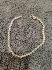 Elegant 925 Sterling Silver Ball Chain Bracelet 7.5". 5.5 Grams
