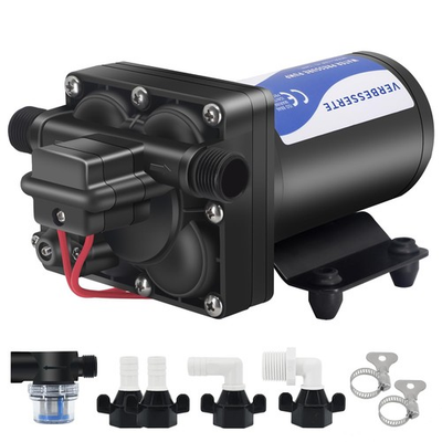 #ad 12V DC RV Water Pump Water Pressure Booster Pump for Home 5.0GPM 70PSI Marine... $92.99