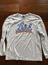 Cleveland Cavs “The Land” Long Sleeve Shirt, Adult XL, Gray Heather, Made in USA
