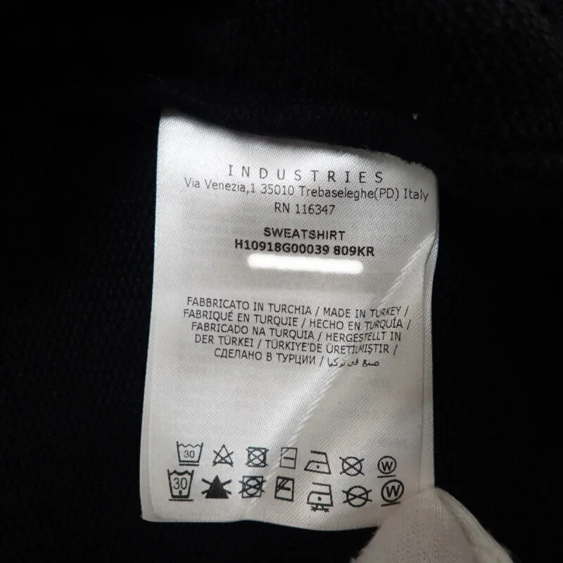 MONCLER Sweatshirt Size L Black Cotton Nylon Men's ISY thumbnail 10