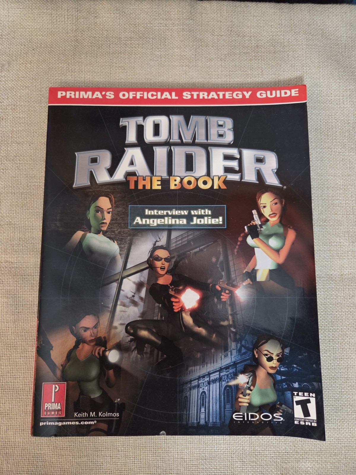 TOMB RAIDER THE BOOK PRIMA'S OFFICIAL STRATEGY GUIDE RARE VGC