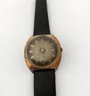 C654 Mens Vintage 1974 Timex Marlin Space Age Manual Gold Plated Watch Works