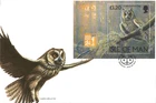 1997 Isle of Man Owls Miniature Sheet First Day Cover