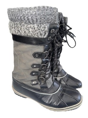 Traumpaar Monte-02 Thinsulate Fell gefütterte Damen Winterstiefel schwarz Größe 7/40/9