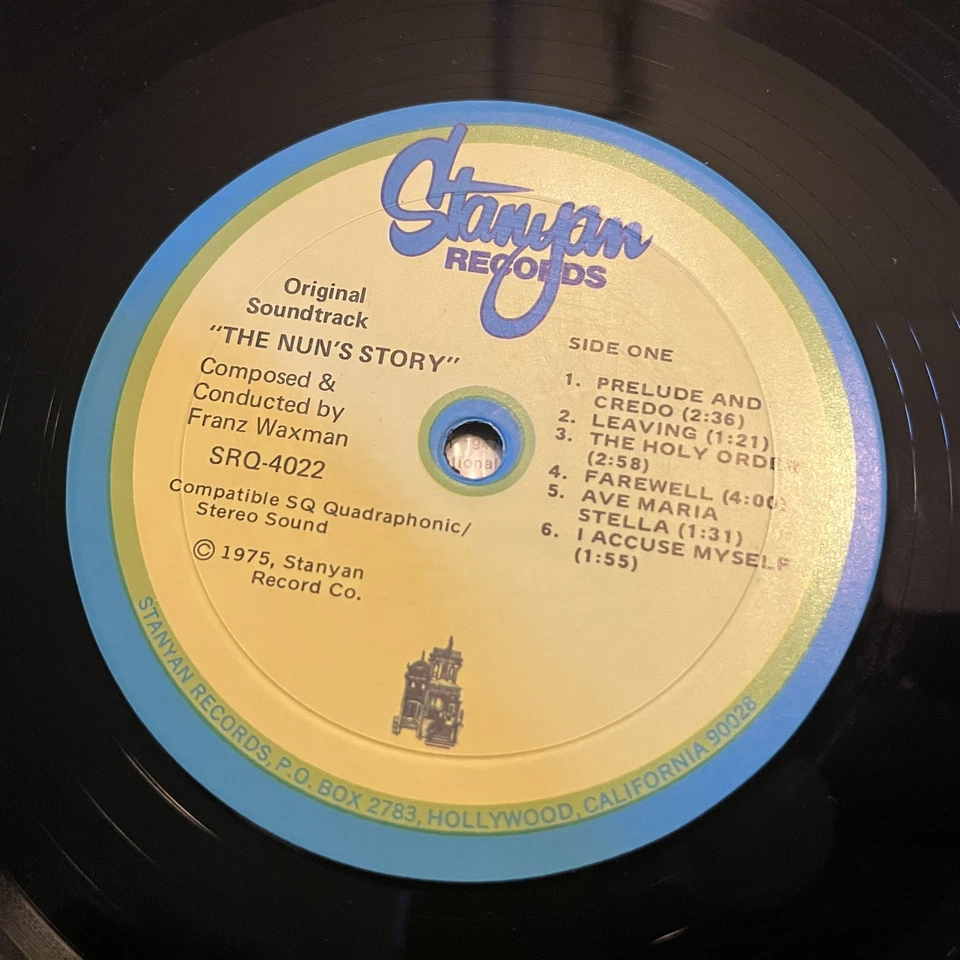 [OST]~EXC LP~The NUN'S STORY~Soundtrack~FRANZ WAXMAN~[1975~STANYAN]~QUADRAPHONIC - Image 4 of 4