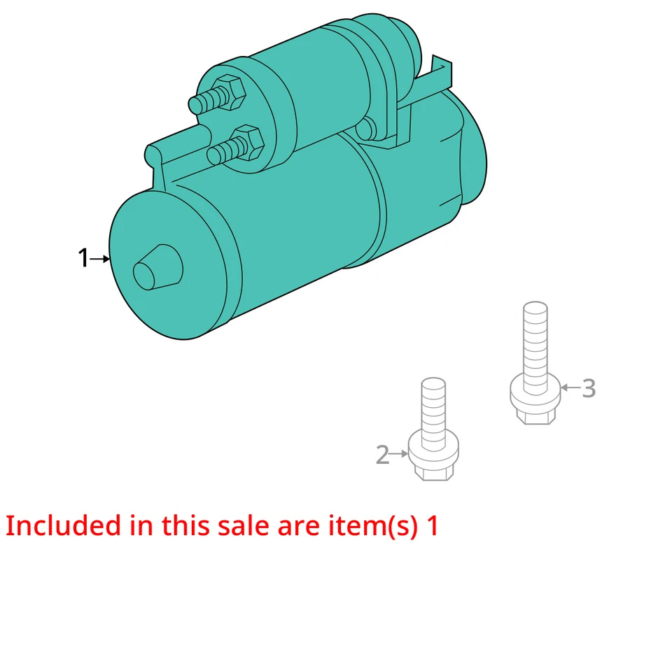 Starter Motor Fits 97-05 CENTURY 2677603 Foto 3 de 4
