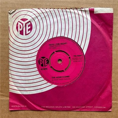 HONEYCOMBS HAVE I THE RIGHT? 7'' 1964 with please don't pretend again - nice copy