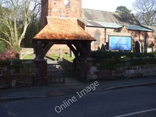Foto 6x4 Lych Gate, Iglesia de San Osvaldo, Backford c2011
