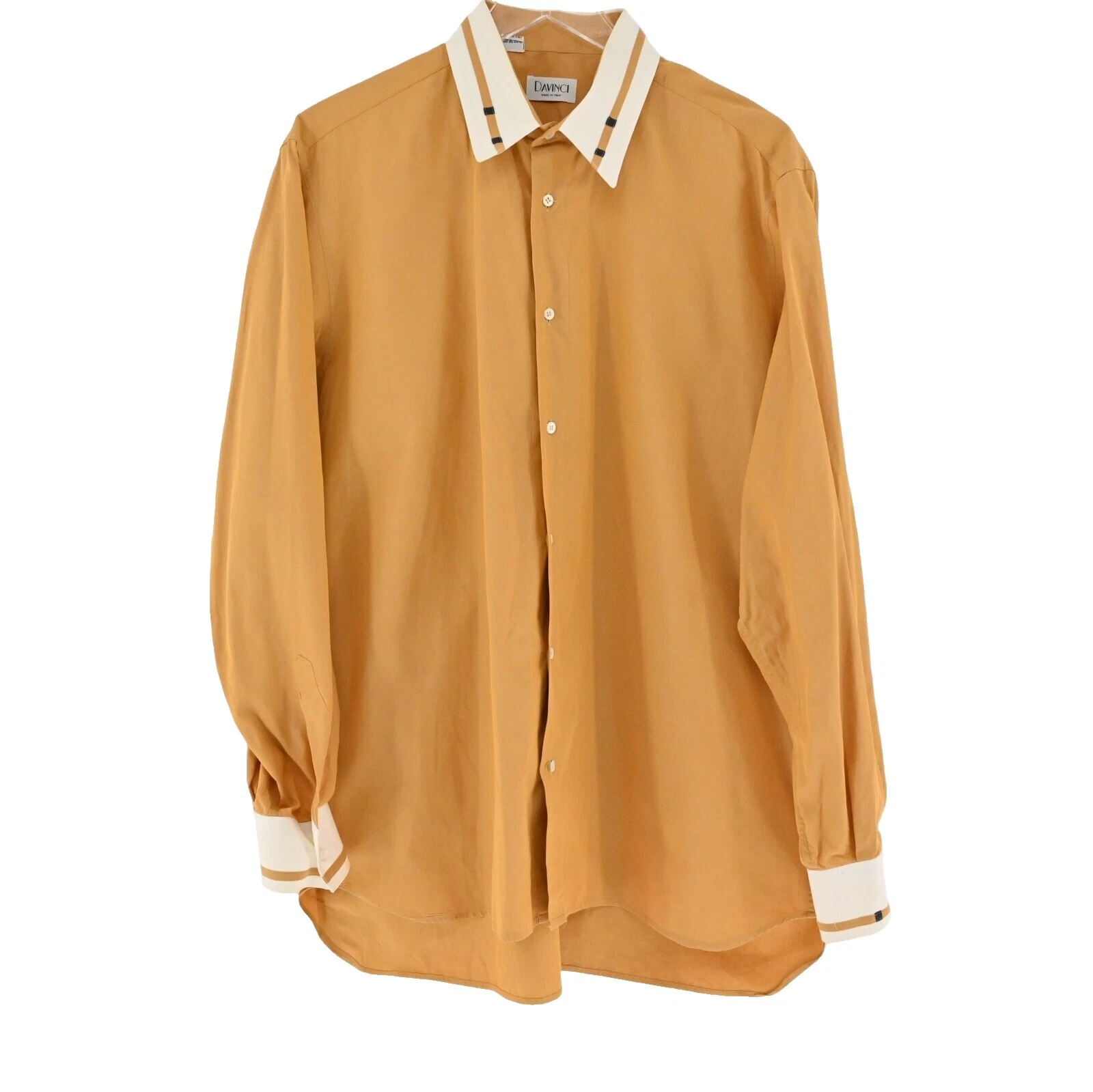 DaVinci 100% Algodón Camisas de vestir para hombres