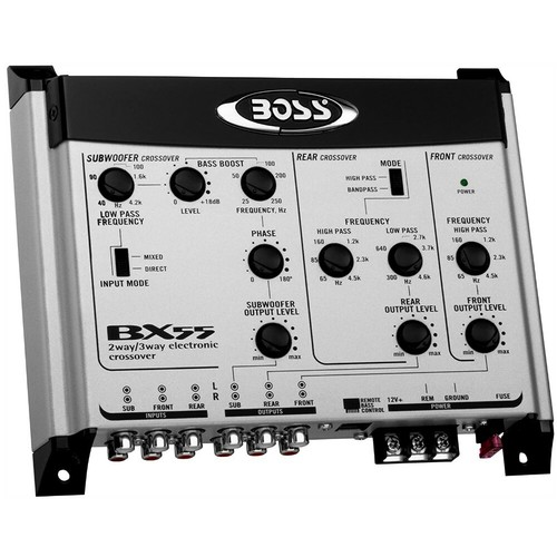 1 BOSS AUDIO SYSTEMS BX55 crossover a 2/3 vie front/rear/subwoofer per auto car - Imagen 3 de 8