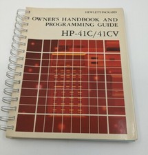 Xtra Clean Hewlett-Packard Owner's Handbook and Programming Guide HP-41C/41CV