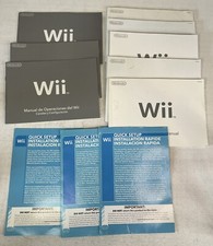 Lot Of Wii Operations Manuals System Setup, Channels And Settings, Quick Setup
