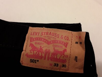 MEN'S JEANS 501, BLACK w33 L 30 NEW WITH OUT TAGS, | eBay