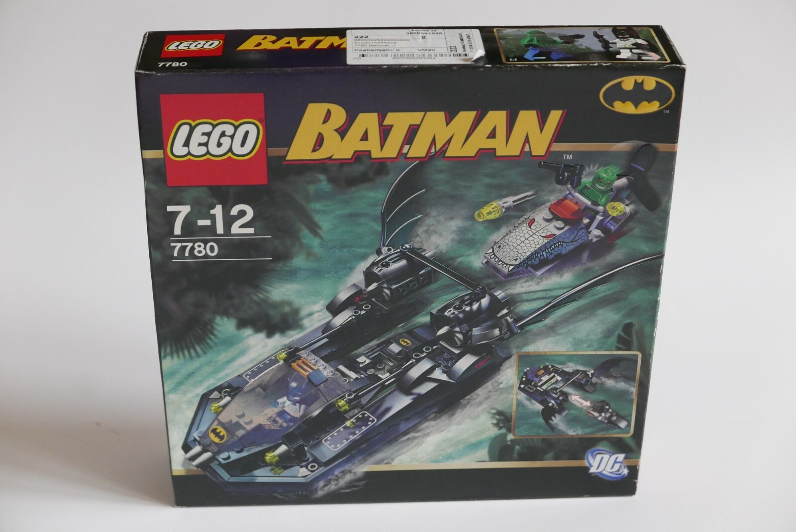 LEGO Batman I 7780 The Batboat Hunt for Killer Croc NEW Vintage Sealed RARE LEGO Batman I 7780 The Batboat Hunt for Killer Croc NEW Vintage Sealed RARE