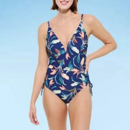JCP Mynah - Lush Leaves - one piece swimsuit - Size: 24W - Picture 1 of 15