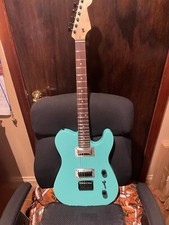 sea foam green/blue tele w-2-mini humbuckers ...
