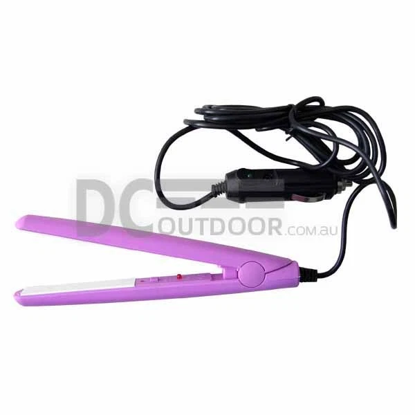 12V Ceramic Plates Hair Straightener in Pink Colour