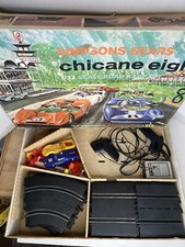 Eldon slot car 1967 chicane eight 1/32 scale ford gt as is in box Vintage Racing