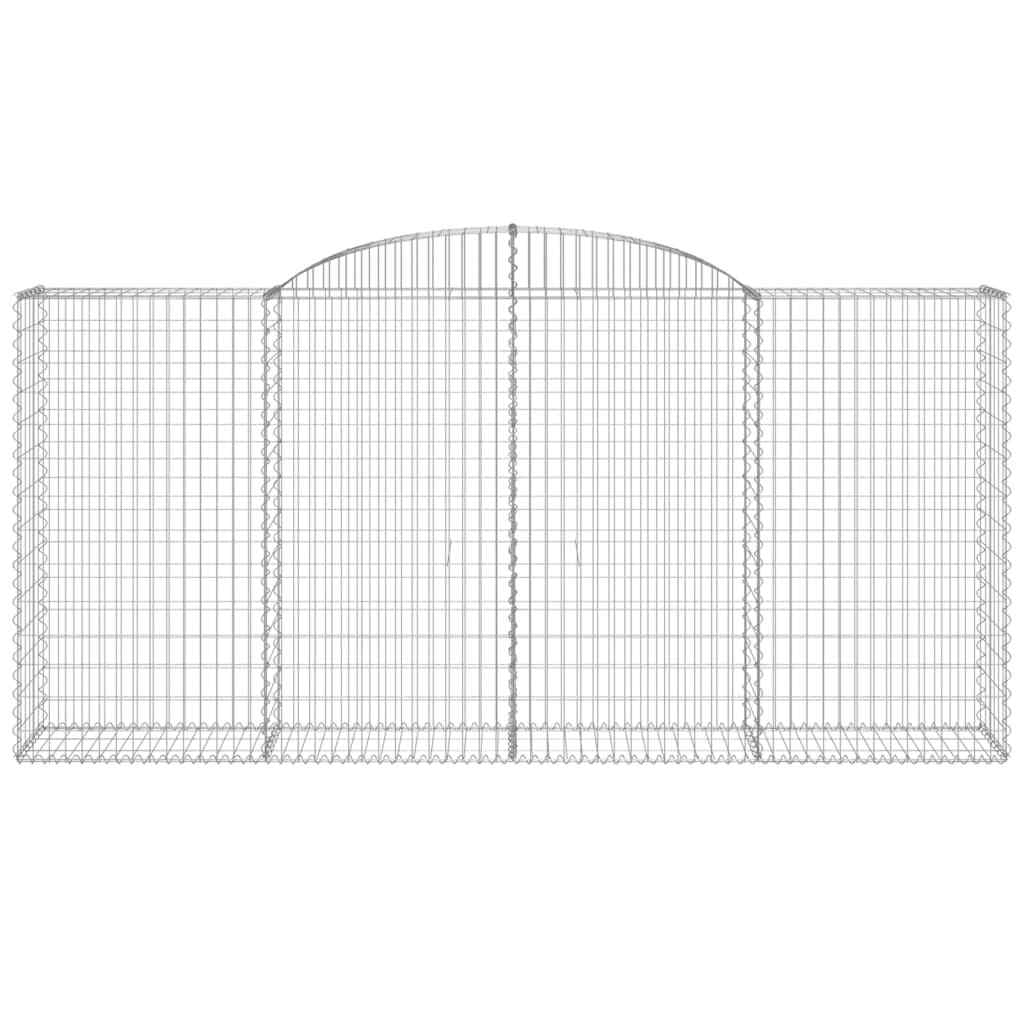 AX Gabbione Ad Arco 300x50x140/160cm Maglia 5x10cm Filo ø3,5mm Argento + 153517