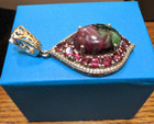 Ruby Zoisite & 4.80 Rhodolite Garnet Enhancer Sterling Silver Pendant — photo 7