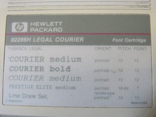 HP 92286H Legal Courier Font Cartridge..used un-tested..