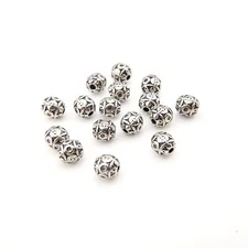 Stopper Station accessories 16 pcs Tibet silver to make Tasbih 923029 Parts to