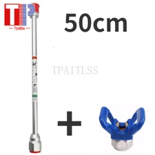 Airless Paint Sprayer Gun Tip Extension Rod Universal 50 CM with Nozzle New