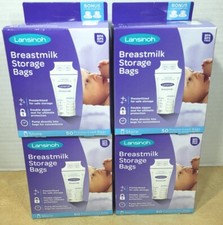 4 Lansinoh Breast Milk Storage Bags Boxes: 50 Count BPA BPS Free New 200 BAGS 