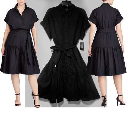 Ralph Lauren Black Shirt Dress cotton 