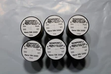 Lot of 6 Spools SemperFli Nano Silk 100 Denier Predator 6/0