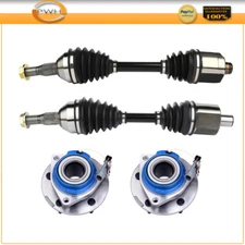 (4) Front LH or RH Wheel Hub Bearing & CV Axle Shaft For Oldsmobile Aurora 00-01