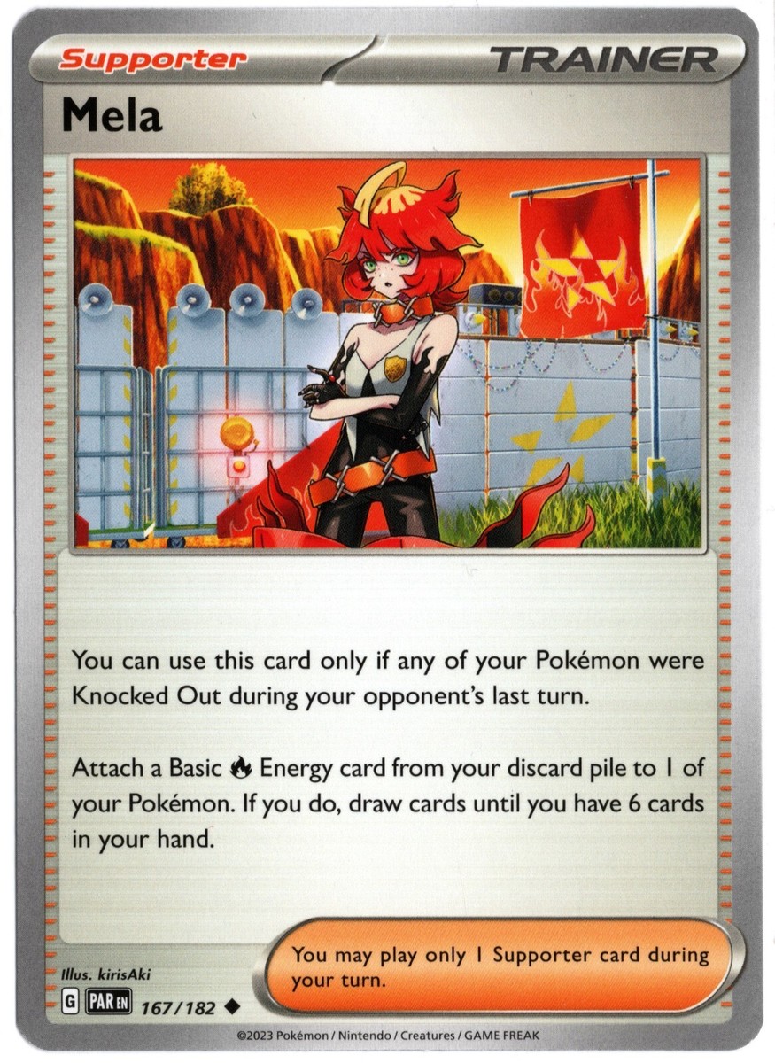 Pokémon TCG Scarlet & Violet - Mela Supporter - 167/182 Uncommon